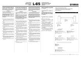 Yamaha L-65 Instrukcja instalacji