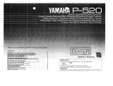 Yamaha P-520 Instrukcja obsługi