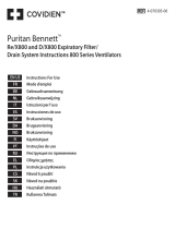 Medtronic Puritan BennettTM Re/X800 and D/X800 Expiratory Filter/Drain System 800 Series Ventilators Instrukcja obsługi