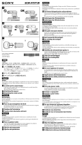 Sony ECMXYST1M Instrukcja obsługi