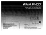 Yamaha P-07 Instrukcja obsługi