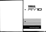 Yamaha RY10 Instrukcja obsługi