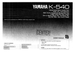 Yamaha K-540 Instrukcja obsługi