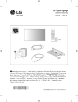 LG 55XF3E-B Skrócona instrukcja instalacji