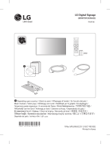 LG LG 75XF3C-B Skrócona instrukcja instalacji