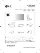 LG 55SM5KD-B Skrócona instrukcja instalacji