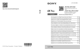 Sony ILCE-7RM2 Instrukcja obsługi