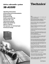 Panasonic SBAS500 Instrukcja obsługi