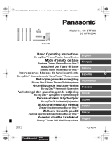 Panasonic SCBTT880EG Instrukcja obsługi