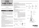 Yamaha HS740 Instrukcja obsługi