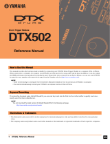 Yamaha DTX Drums DTX502 Instrukcja obsługi