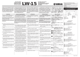 Yamaha lw-15 Instrukcja obsługi