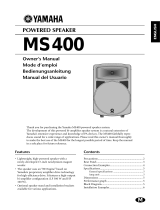 Yamaha MS400 Instrukcja obsługi