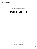 Yamaha MTX3 Instrukcja obsługi