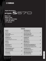 Yamaha PSR-S670 Karta katalogowa