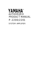 Yamaha P-2200/2201 Instrukcja obsługi