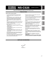Yamaha NS-C525 Instrukcja obsługi