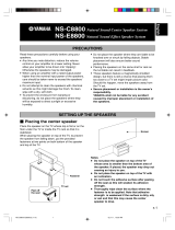 Yamaha NS-E8800 Instrukcja obsługi