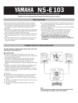 Yamaha NS-E103 Instrukcja obsługi