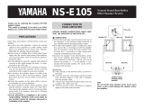 Yamaha NS-E105 Instrukcja obsługi