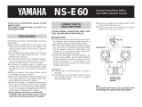 Yamaha NS-E60 Instrukcja obsługi