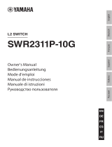 Yamaha SWR2311P-10G Instrukcja obsługi
