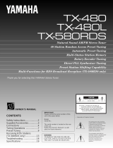 Yamaha TX480 Instrukcja obsługi