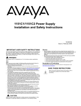 Avaya 1151C1 Instrukcja obsługi