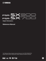 Yamaha PSR-SX700 Digital Workstation Instrukcja obsługi
