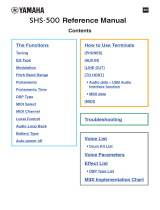 Yamaha SHS-500 Instrukcja obsługi