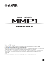 Yamaha MMP1 Instrukcja obsługi