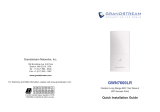 Grandstream GWN7600 LR Instrukcja instalacji