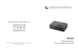 Grandstream DP760 Quick Installation Guide