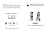 Grandstream Networks DP730 Instrukcja instalacji