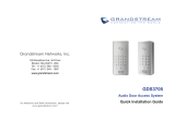 Grandstream GDS3705 Quick Installation Guide