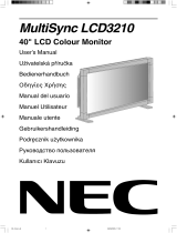 NEC MultiSync® LCD3210 Instrukcja obsługi