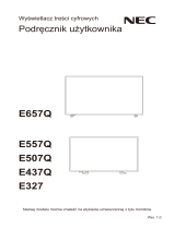 NEC MultiSync® E327 Instrukcja obsługi