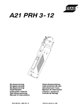 ESAB PRH 3-12 A21 PRH 3-12 Instrukcja obsługi