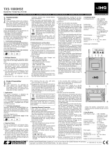 Monacor TXS-1800HSE Instrukcja obsługi