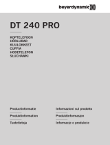 Beyerdynamic DT 240 PRO Instrukcja obsługi