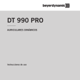 Beyerdynamic DT 990 PRO Black Edition, 250 Ohm Instrukcja obsługi