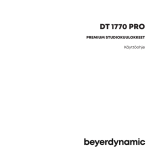 Beyerdynamic DT 1770 PRO Instrukcja obsługi