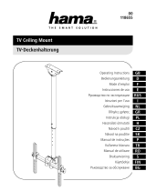 Hama 00118655 TV Ceiling Mount Instrukcja obsługi