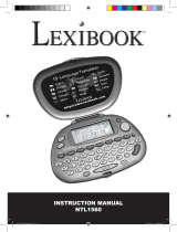 Lexibook NTL1560 Instrukcja obsługi
