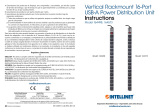 Intellinet Vertical Rackmount 16-Port USB-A Power Distribution Unit (NEMA 5-15) Quick Instruction Guide