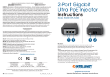 Intellinet 2-Port Gigabit Ultra PoE Injector Instrukcja obsługi
