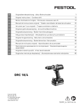 Festool DRC 18/4 Li 5,2-Plus-SCA Instrukcja obsługi