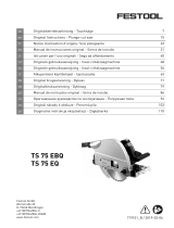 Festool TS 75 EBQ-FS Instrukcja obsługi
