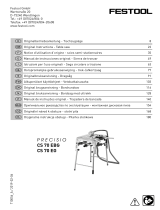 Festool CS 70 EBG Instrukcja obsługi