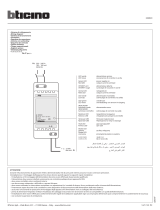 Bticino 346020 Instrukcja obsługi